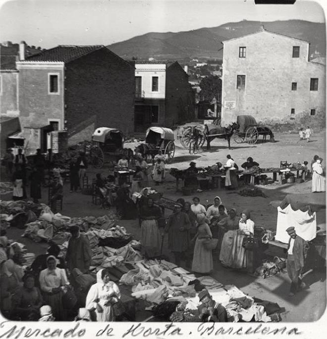El mercat d'Horta a finals del segle XIX.